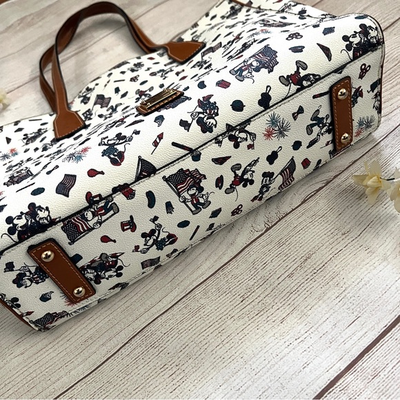 Dooney & Bourke Disney Mickey & Minnie Americana 20 Tote Bag - Picture 6 of 16